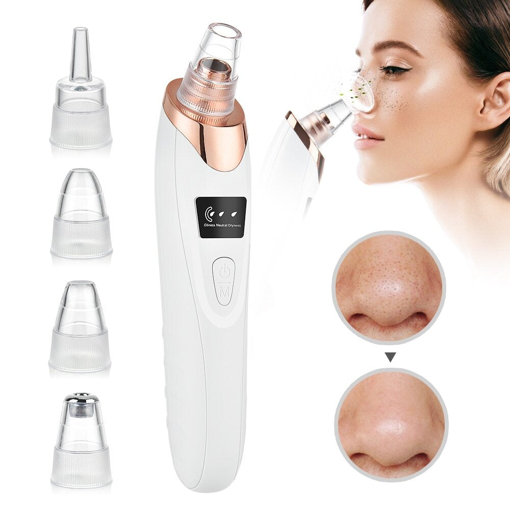 Electric Blackhead Remover | Vacuum Acne & Pore Cleaner | 5 Heads Suction Machine | Skin Care & Exfoliating Tool
