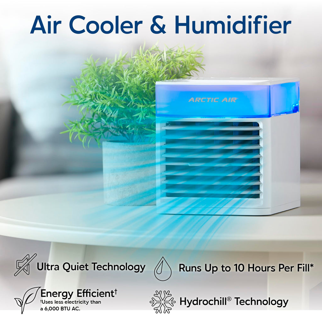 Arctic Air Ultra Evaporative Air Cooler By Ontel Portable 3 Speed Hydro Chill Technology With Cable Non Rechargeable